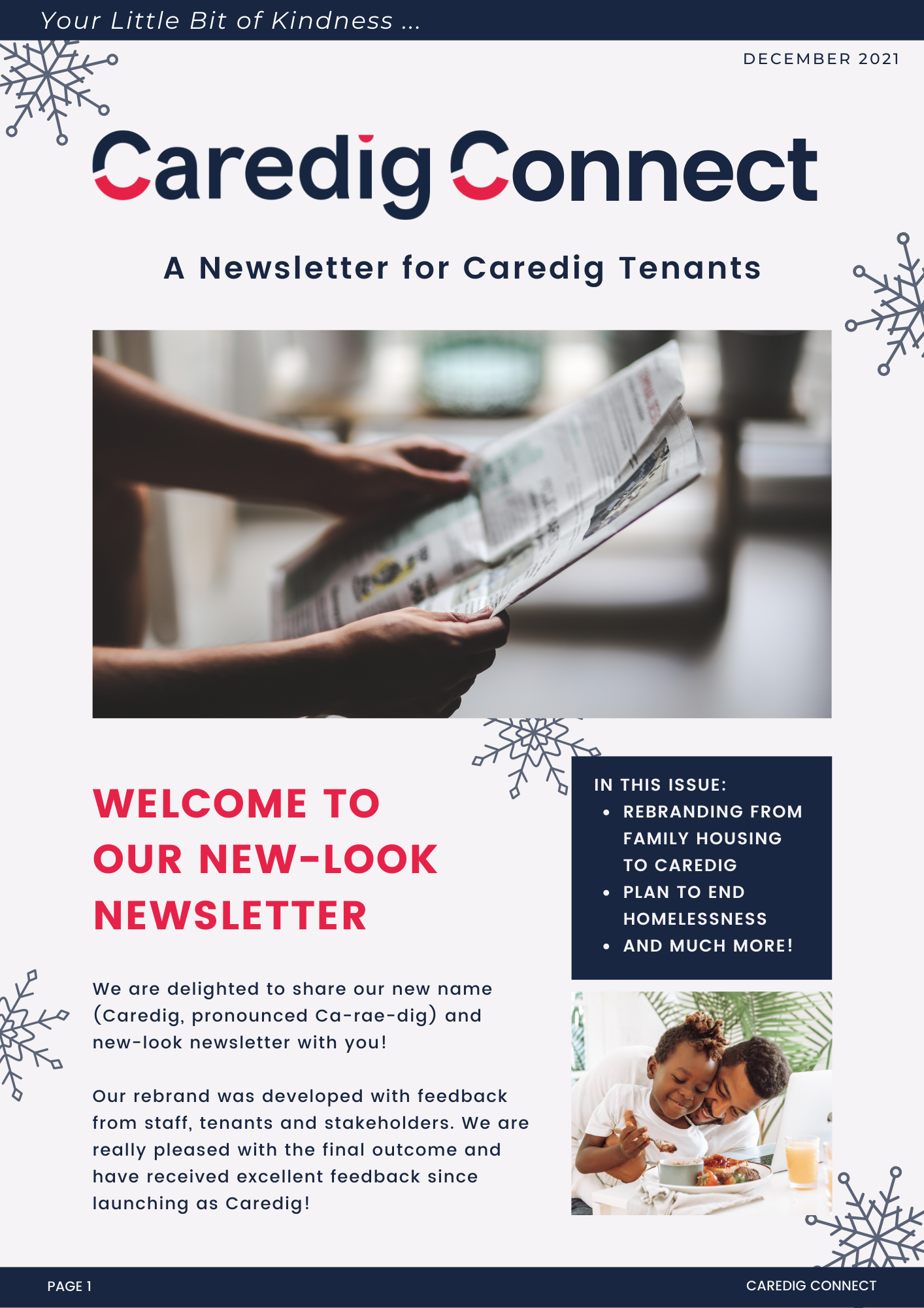 Caredig Connect Newsletter Winter Edition 2021